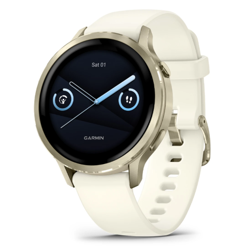 Garmin 010-03013-40 Venu 4 GPS 智慧腕錶 (41mm) (奶油白)